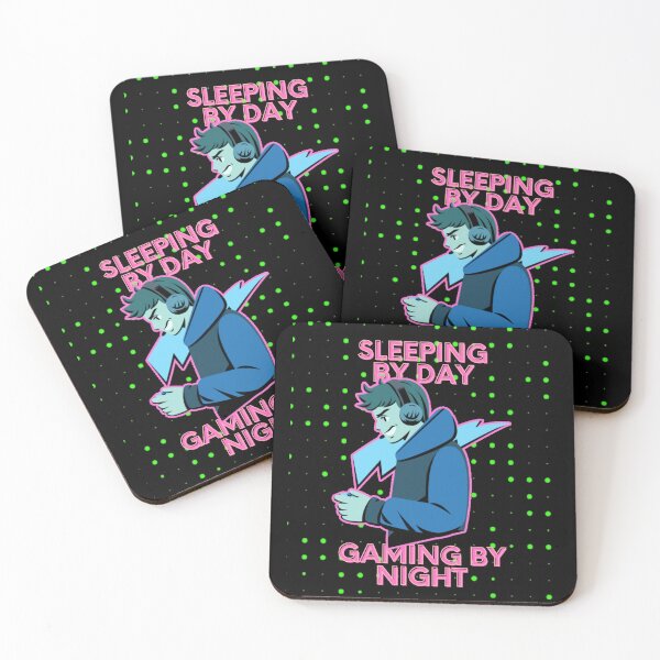 Item preview, Sleeping By Day Gaming By Night-Gaming Addict designed and sold by letsgetinspired.