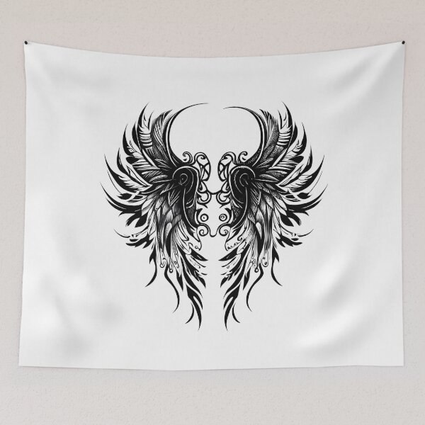 Item preview, Tribal Tattoo Wings designed and sold by ShadowAndSlate.