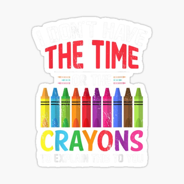 Funny Crayons Coloring - Funny Crayons - Sticker