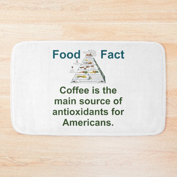 Item preview, Coffee Is The Main Source - Food Fact designed and sold by CrankyOldDude.