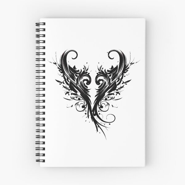 Artikelvorschau, Tribal Tattoo Wings in Heart Shape entworfen und verkauft von ShadowAndSlate.
