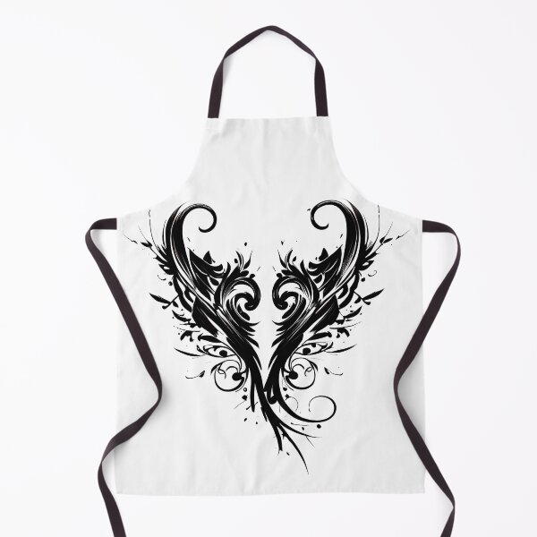 Item preview, Tribal Tattoo Wings in Heart Shape designed and sold by ShadowAndSlate.