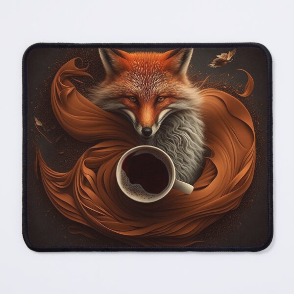 Item preview, Morning Fox - cute coffee animal designed and sold by saja salah.