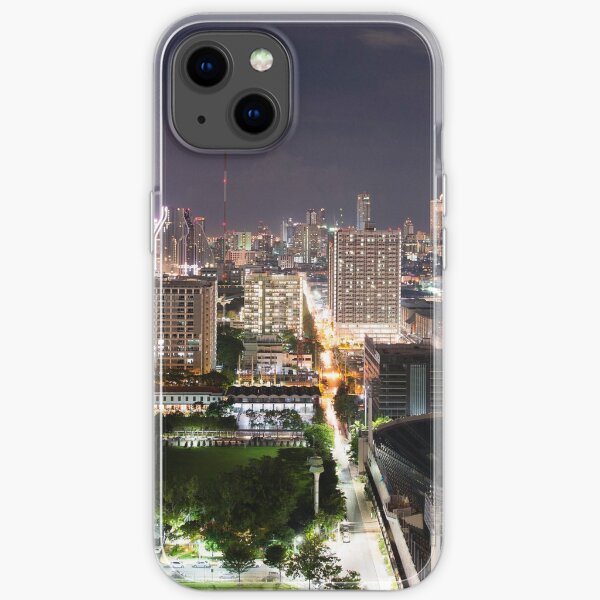 Nightscene, Bangkok, Thailand iPhone Soft Case