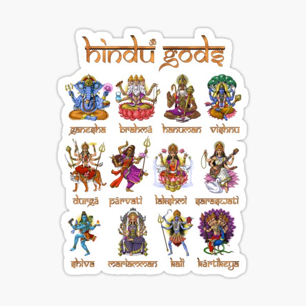 Hindu Gods and Goddesses Sticker