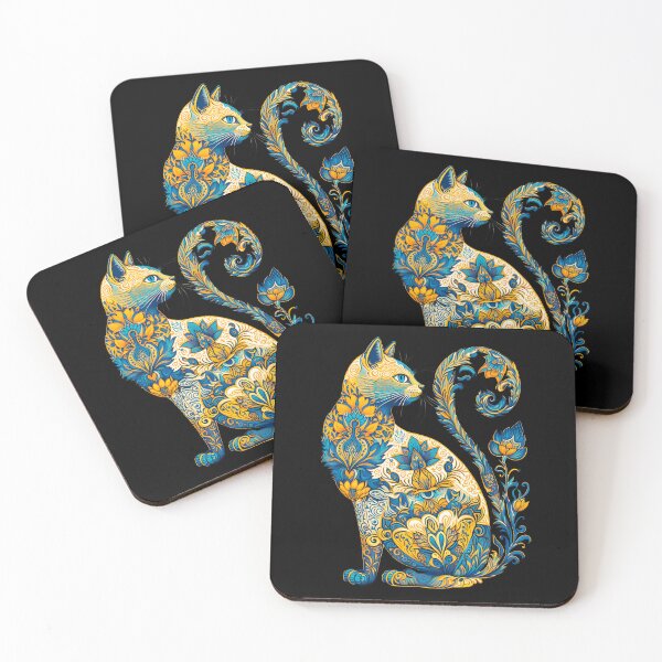 Item preview, Ukrainian Cat Floral Vintage Ukraine Flag & Vyshyvanka designed and sold by SecretDicer.