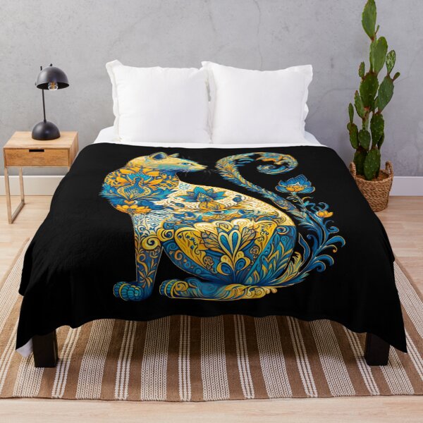 Item preview, Ukrainian Cat Floral Vintage Ukraine Flag & Vyshyvanka designed and sold by SecretDicer.