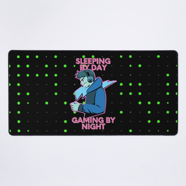 Item preview, Sleeping By Day Gaming By Night-Gaming Addict designed and sold by letsgetinspired.