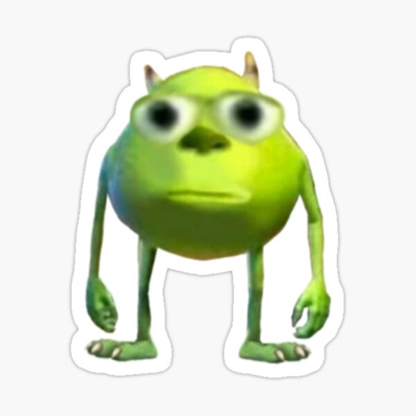 "Mike Wazowski Two Big Eyes" Sticker for Sale by neelfs Redbubble
