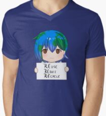 Earth-Chan Men's V-Neck T-Shirt