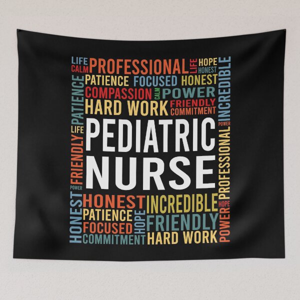 Item preview, pediatric nurse saying: pediatric nurse words gift designed and sold by alaechamlal.