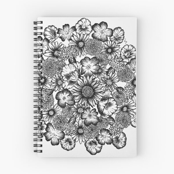 Item preview, Flower Power Pen Drawing designed and sold by Jaraart.