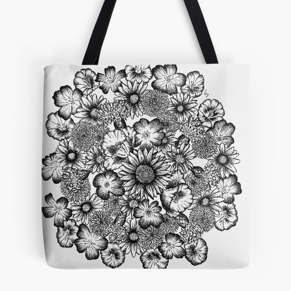 Item preview, Flower Power Pen Drawing designed and sold by Jaraart.