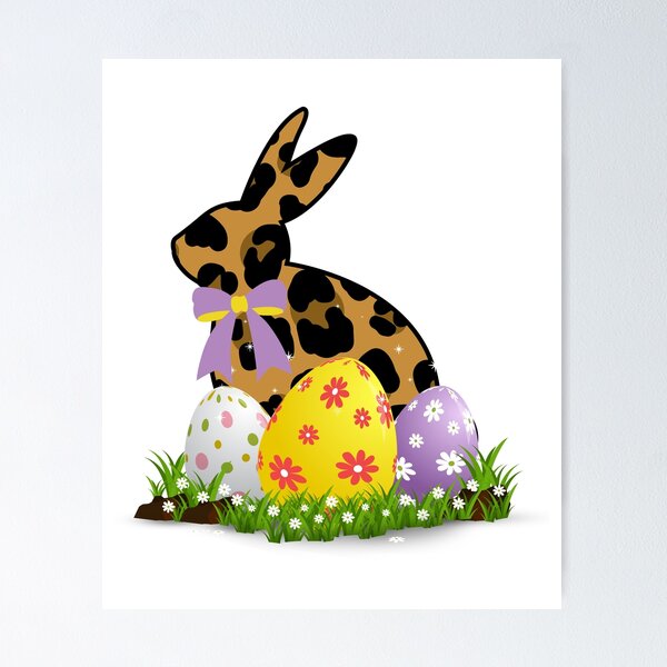 Item preview, Easter Bunny Leopard Easter egg Rabbit Easter Day designed and sold by Cheeeeky.