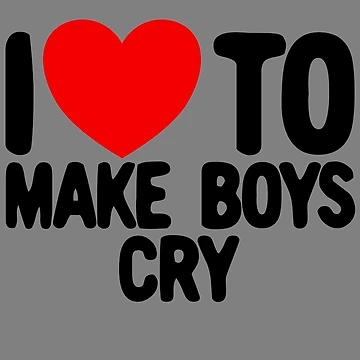 Imagen de la obra I Love To Make Boys Cry Toddler Valentines Outfit Girls Gear de DynamicDesign