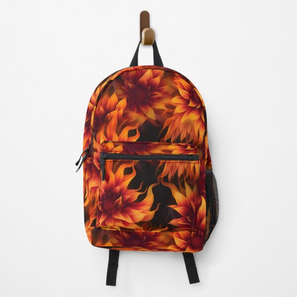 Item preview, Flaming Flowers Double Layered Pattern designed and sold by AI Creations ⭐⭐⭐⭐⭐.