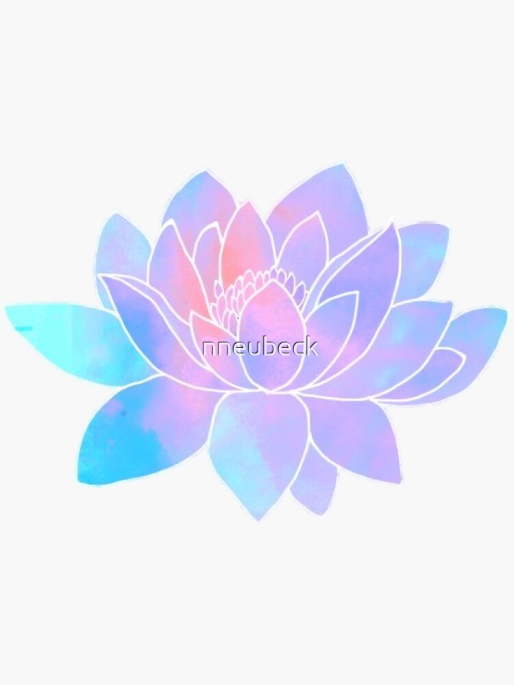 "Lotus" Sticker by nneubeck Redbubble