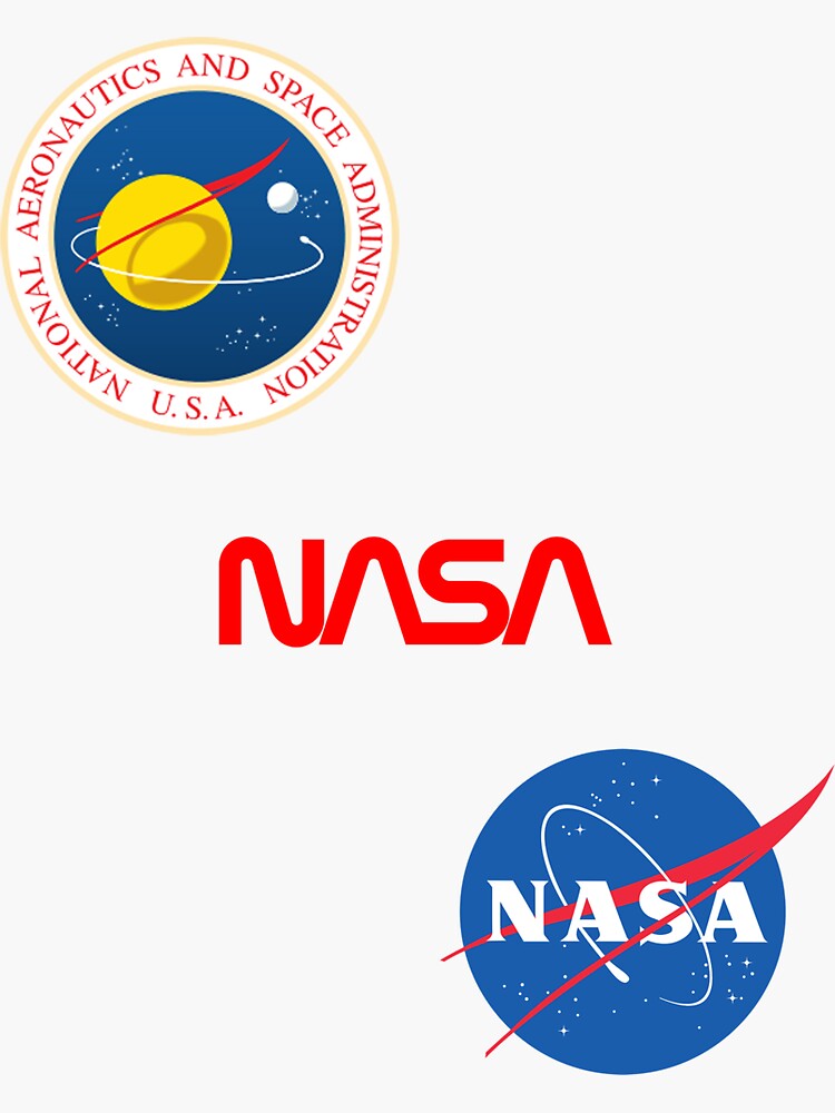 Three different official NASA logos by Val-Universe