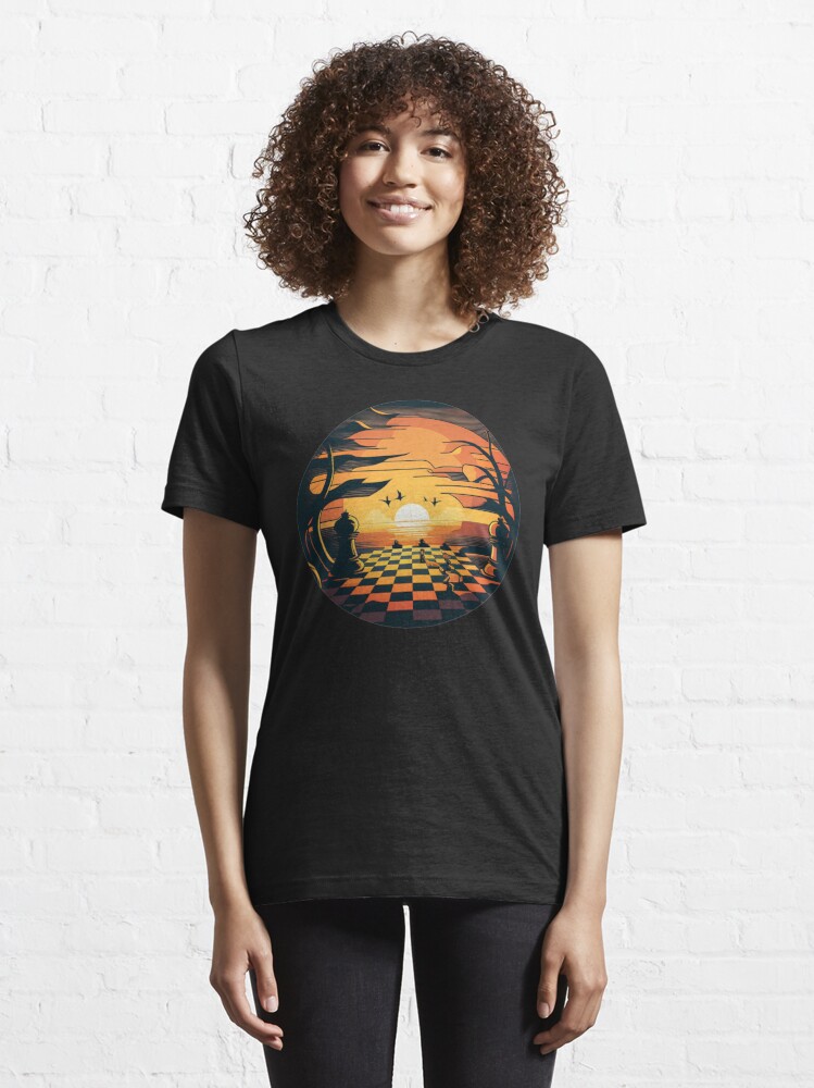 Disover Chess Retro Sunset | Essential T-Shirt 