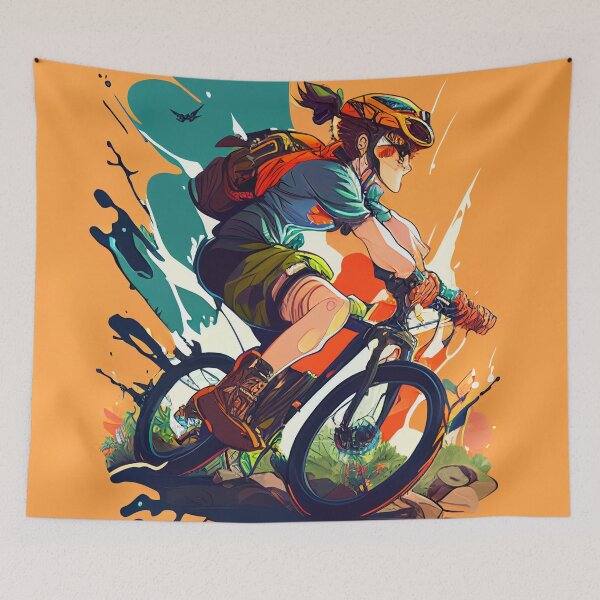 Item preview, He always was riding around on his bicycle. designed and sold by DesignVentures.