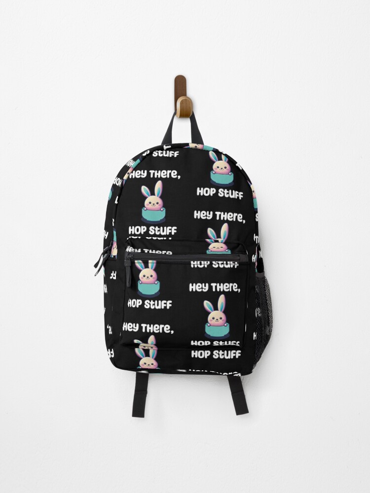 Thumbnail 1 of 3, Backpack, Hey There, Hop Stuff designed and sold by SubtleSplit.