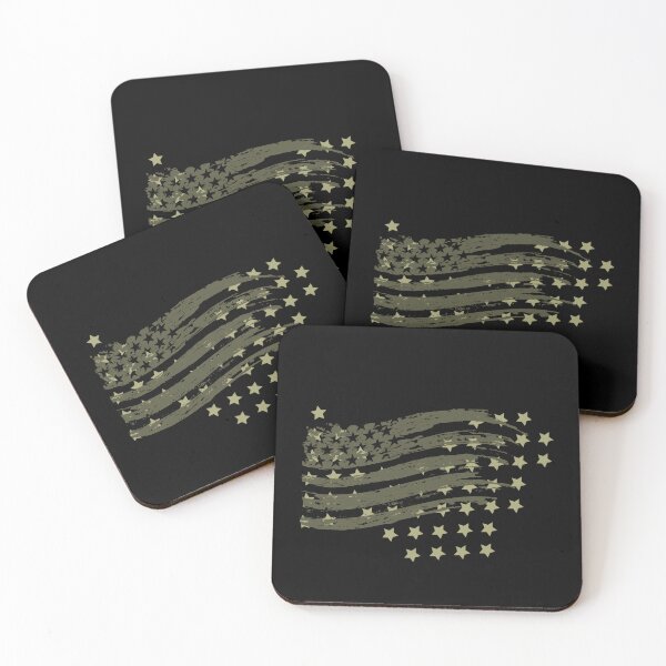 Item preview, American Flag Green Stars  designed and sold by Monikatees.