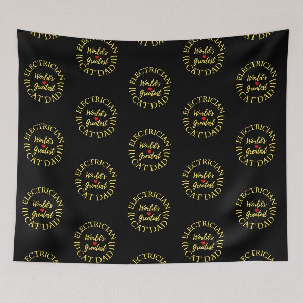 Item preview, Worlds Greatest Electrician and Cat Dad designed and sold by McThingummy.