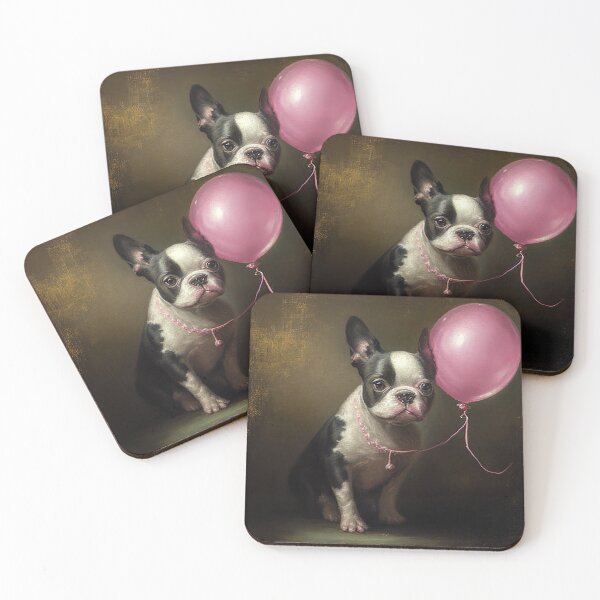 Item preview, Dog and pink balloon dog balloon pink designed and sold by BreimGothe.