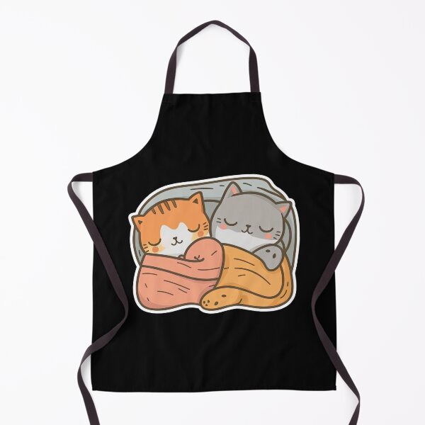 Item preview, Purrfectly Cozy Two Uwu Cats Snuggle in a Warm Bed designed and sold by DHNY.