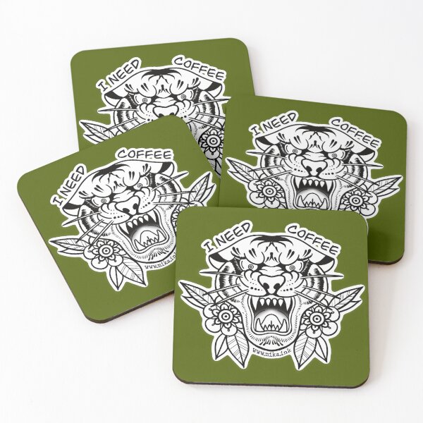 Item preview, Coffee tiger designed and sold by Mikkaink.