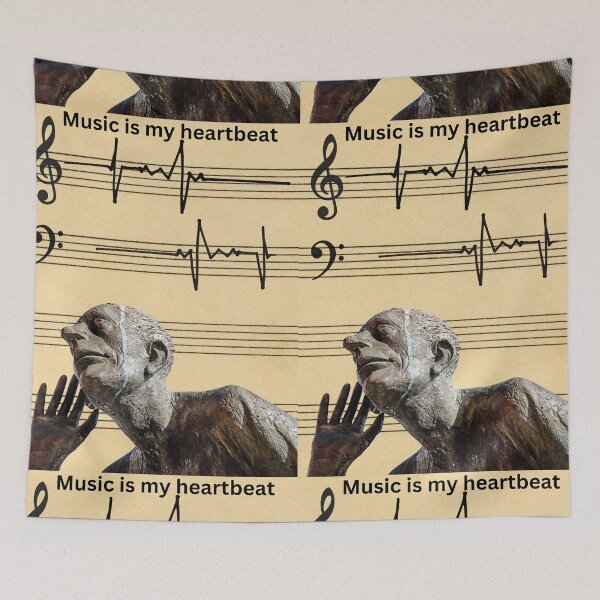 Item preview, Music is My Heartbeat designed and sold by CannyGoods.