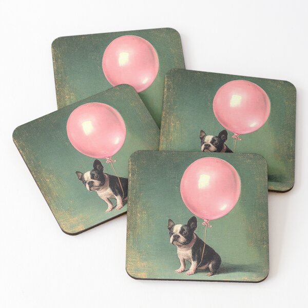 Item preview, Dog and pink balloon dog balloon pink designed and sold by BreimGothe.