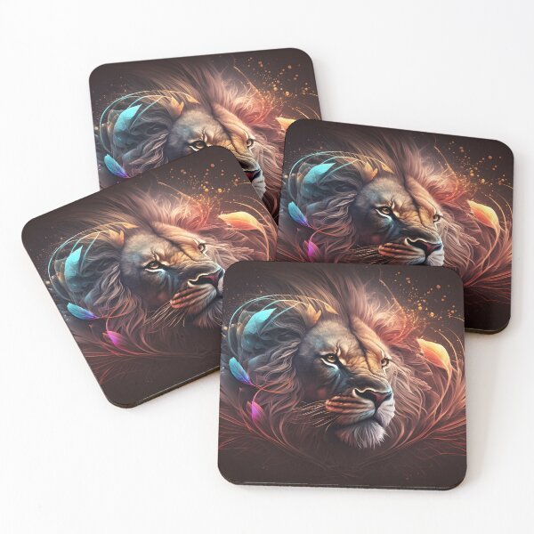 Item preview, Abstract African Lion Face Art  designed and sold by PeteRascal.