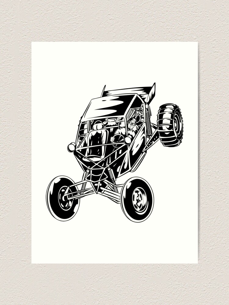Dune Buggy Paddle Tires Art Print