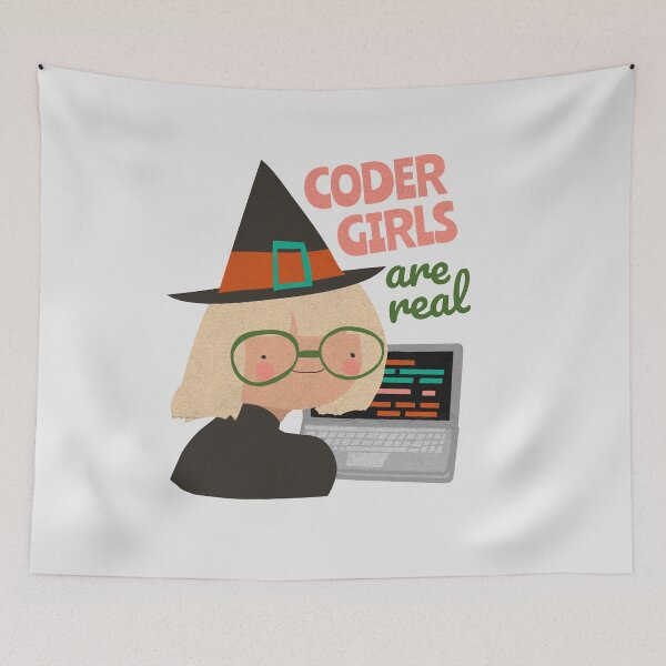 Artikelvorschau, Coder-Girls sind echt entworfen und verkauft von sashashuba.