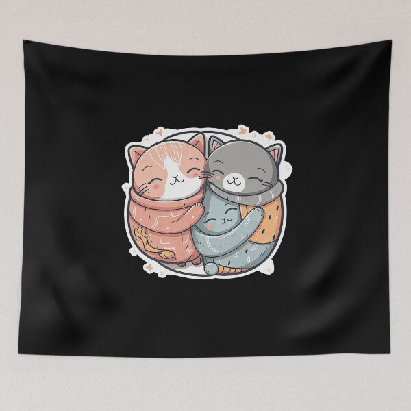 Item preview, A Tale of Two Kitties Cozy Scene of Feline Affection designed and sold by DHNY.