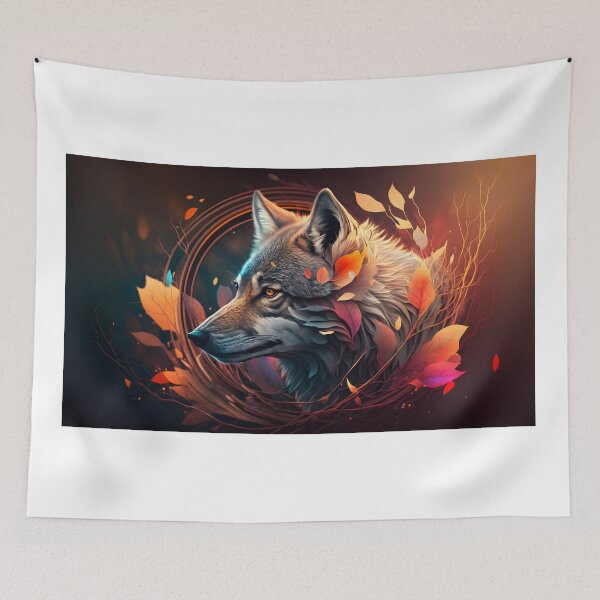 Item preview, Abstract Wolf Face Art  designed and sold by PeteRascal.