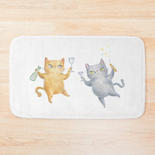 Item preview, 2 happy cats celebrate  designed and sold by the-myro.