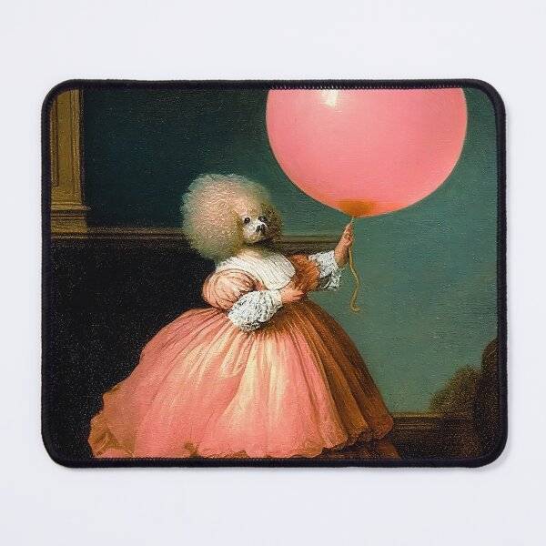 Item preview, Dog and pink balloon dog balloon pink designed and sold by BreimGothe.