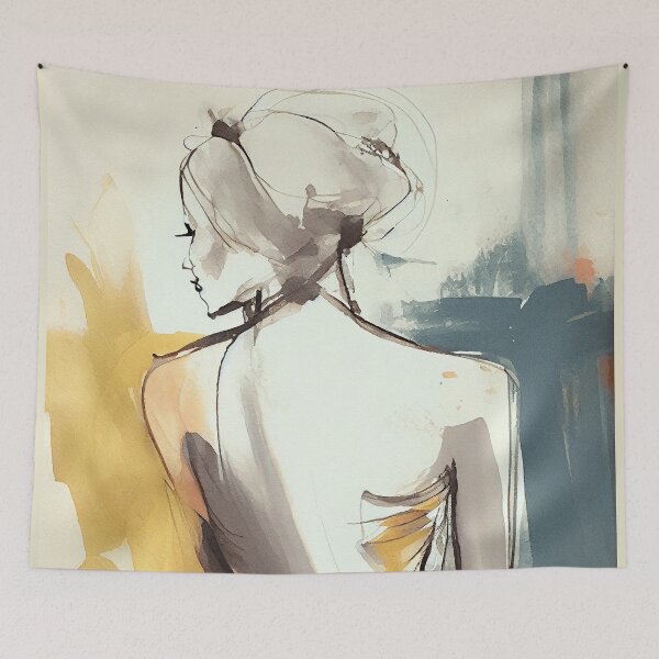 Item preview, Parametric Watercolor Woman designed and sold by Graphoteka.