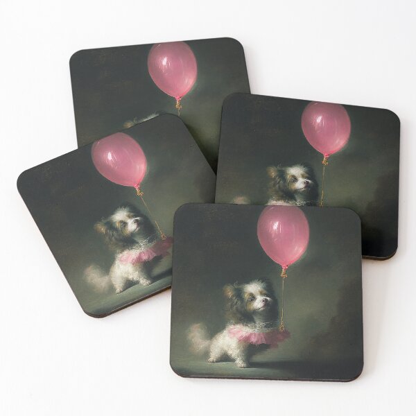 Item preview, Dog and pink balloon dog balloon pink designed and sold by BreimGothe.