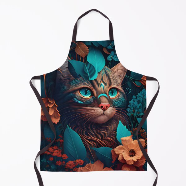 Item preview, Colorful Cute kitty and Flowers designed and sold by beluxe.
