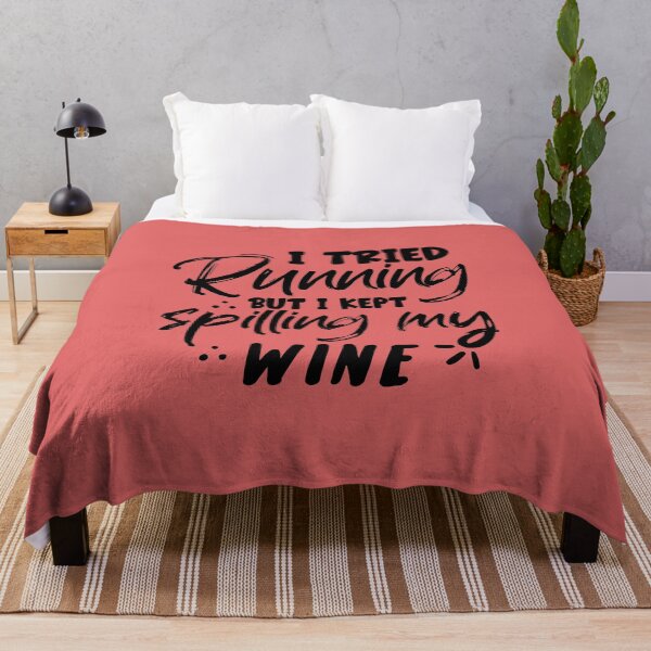 Item preview, I TRIED RUNNING BUT I KEPT SPILLING MY WINE designed and sold by angelescar.