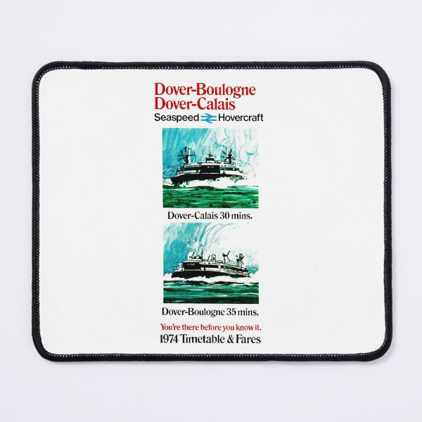 Item preview, HOVERCRAFT TIMETABLE - DOVER to CALAIS 1974 designed and sold by ThrowbackAds.
