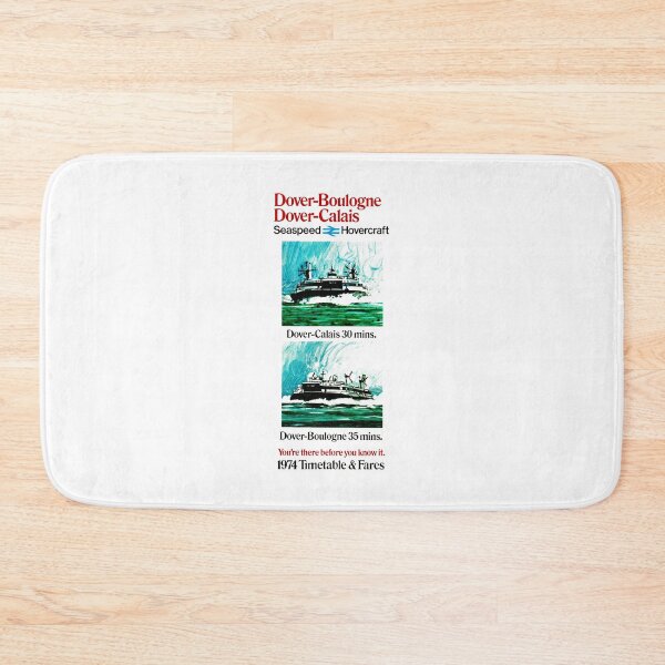 Item preview, HOVERCRAFT TIMETABLE - DOVER to CALAIS 1974 designed and sold by ThrowbackAds.