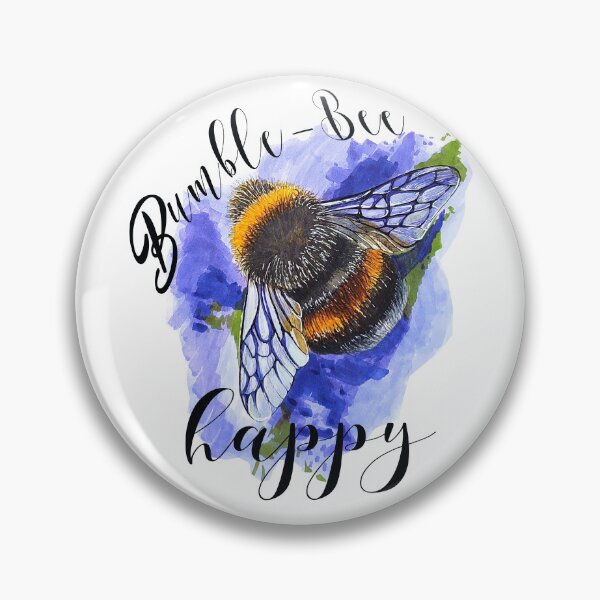 Item preview, Bumble-Bee Happy designed and sold by ArtWife Shop.