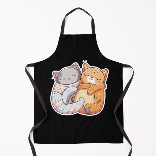 Item preview, Cuddle Buddies Two Uwu Cats Share a Bed and a Heartwarming Moment designed and sold by DHNY.