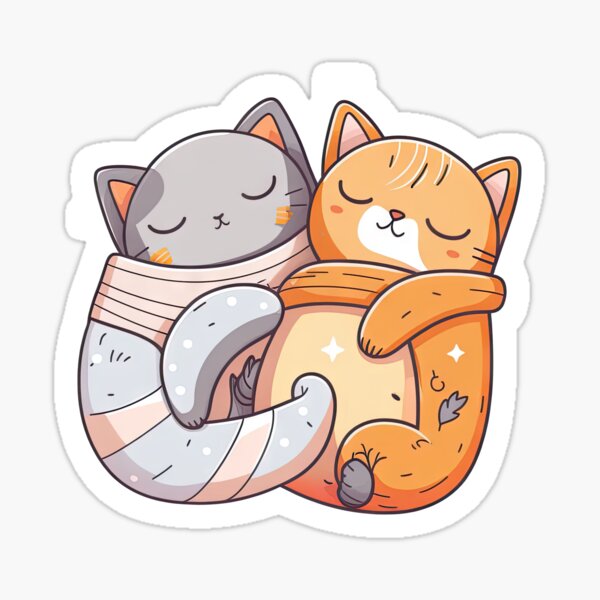 Uwu Cat Stickers Sticker for Sale by Rinomano