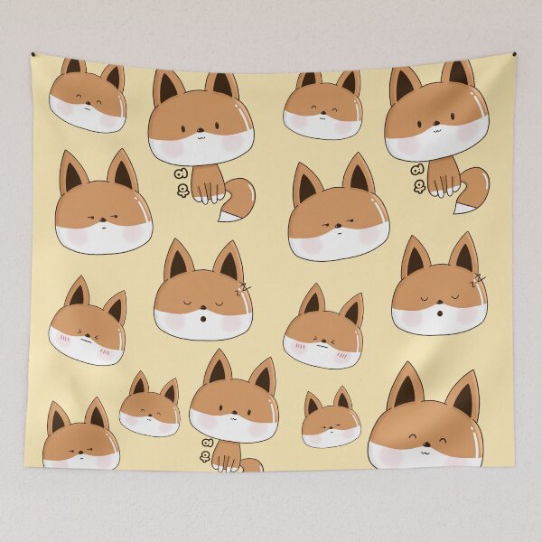 Item preview, Kawaii fox pack set and pattern designed and sold by Kimchi-style-.