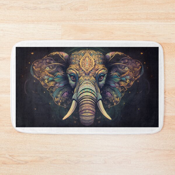 Item preview, Abstract Psychedelic Elephant Face  designed and sold by PeteRascal.